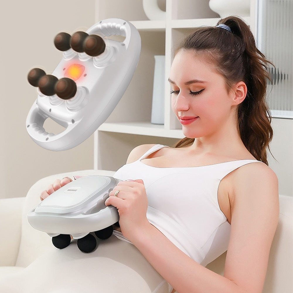 Handheld Deep Tissue Massagers  Percussion Massage Gun  6-Head Back Massager For Muscle Relaxation In Back Leg Neck Shoulder And Body