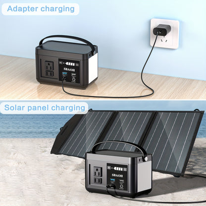 Portable Power Station P86,88.8Wh LiFePo4 Battery,with 120W AC Outputs