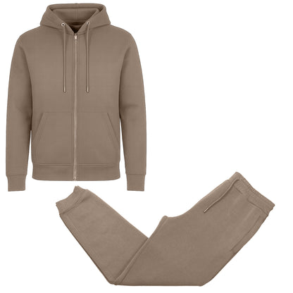 Women's Fleece Lined 2 Piece Full-Zip Hoodie and Jogger Set