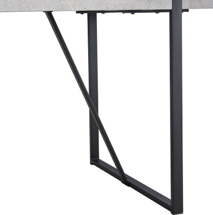 NEW Modern Dining Table, 55 Inch Kitchen Table For 4 People, Rectangular Dinner Table For Dining Room, Home Office, Living Room Furniture, Easy Assembly,