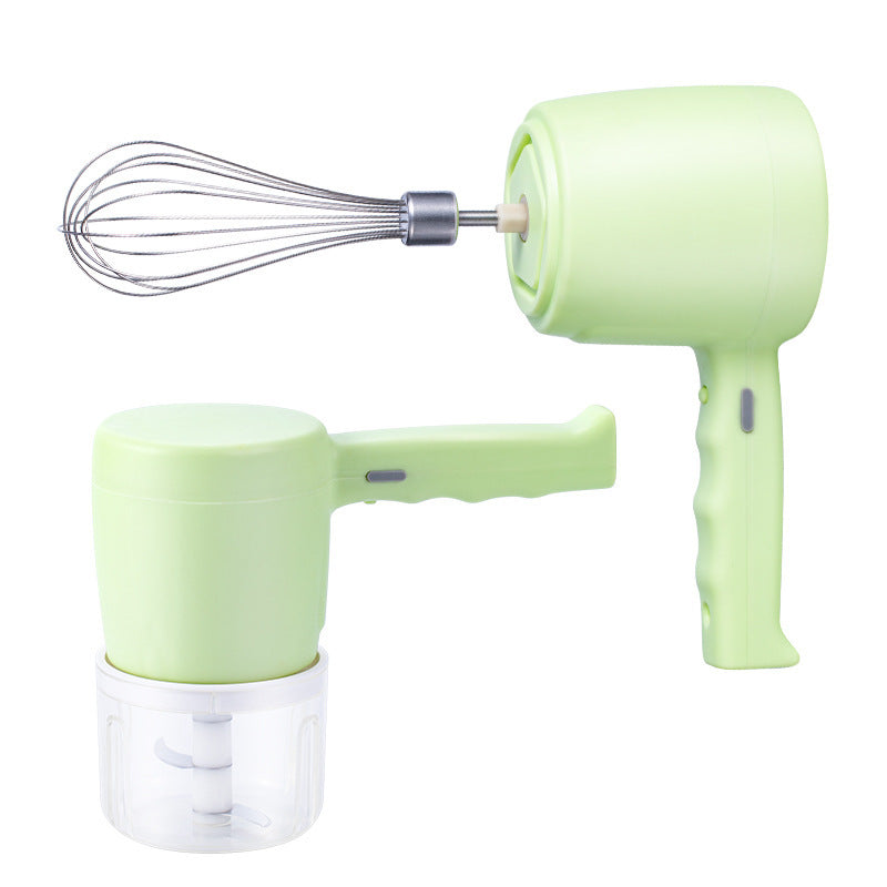 Blender 2 In 1 Multifunctional Electric Hand Mixer USB Planetary Handheld Mixer With Bowl Food Processors Chopper Beater Frother