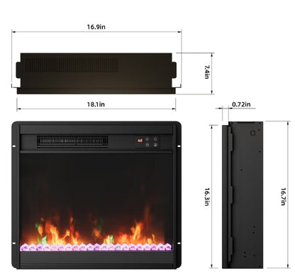 NEW  Electric Fireplace Inserts