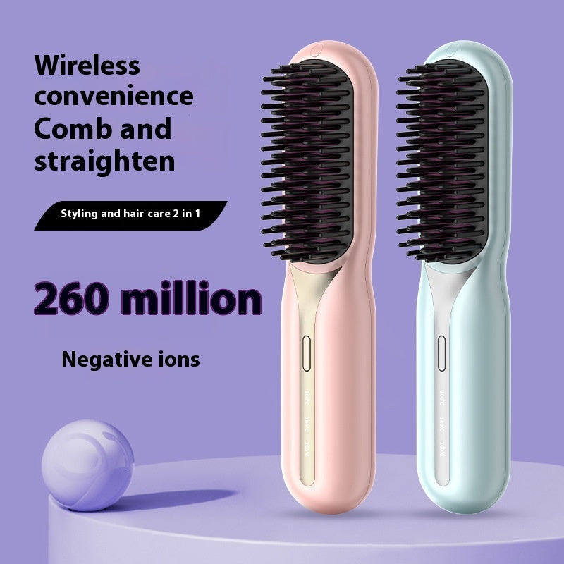 NEW Home Straight Comb Wireless Charging Hair Straighteners