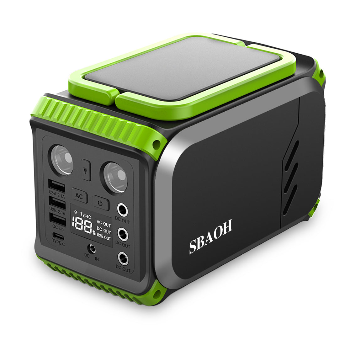 Portable Power Station 110V, 148Wh 200 W Solar Generator,40000mAh