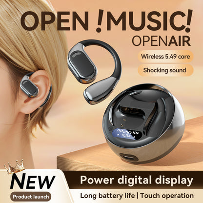 Fall Open - Ear Weireless Earphone, Lightweight Earphone With Charging Case, Noice Cancelling Bluetooth - CompatibleStereo Earbuds For Sports, Gaming, Calling, Busines