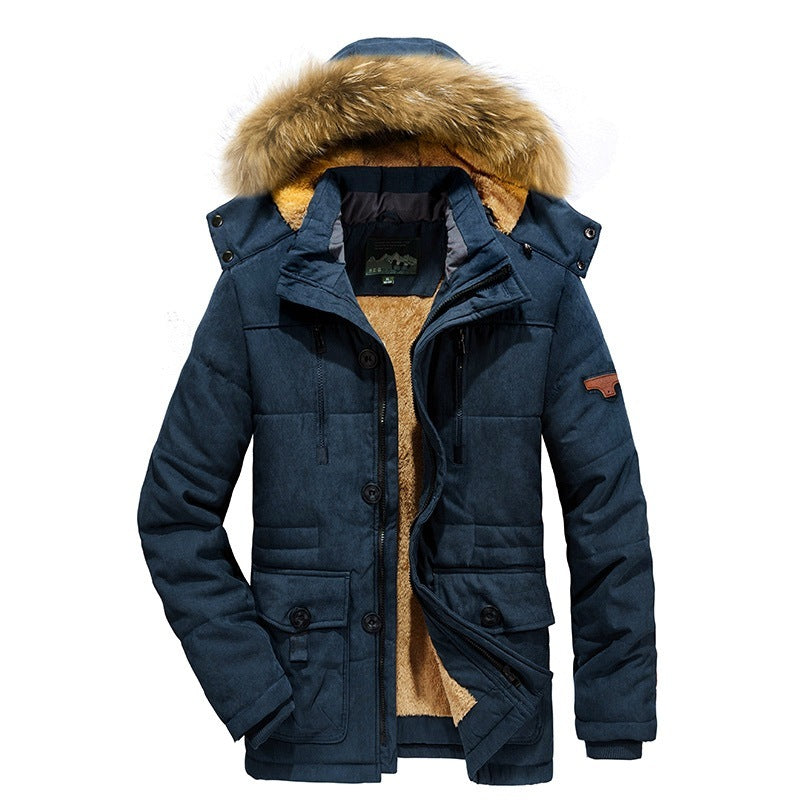 Medium-length Plus Size Middle-aged And Elderly Padded Jacket