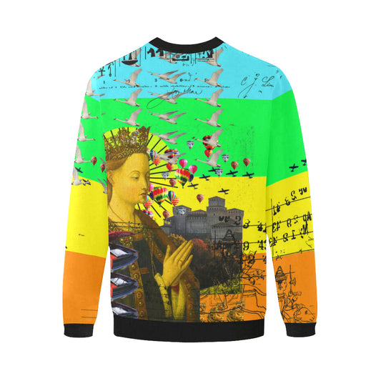 PRAYER Men's Oversized Fleece Sweatshirt