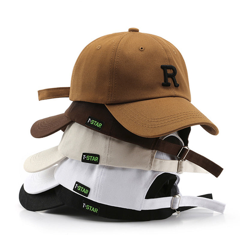 NEW Adjustable Cap Letter R Embroidery Unisex Baseball Cap