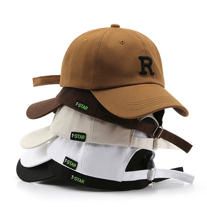 NEW Adjustable Cap Letter R Embroidery Unisex Baseball Cap