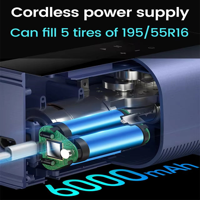 NEW A22 Wireless Rechargeable Portable Car 12V Double Cylinder Air Compressor Electric Automobile Wheel Tire Inflators