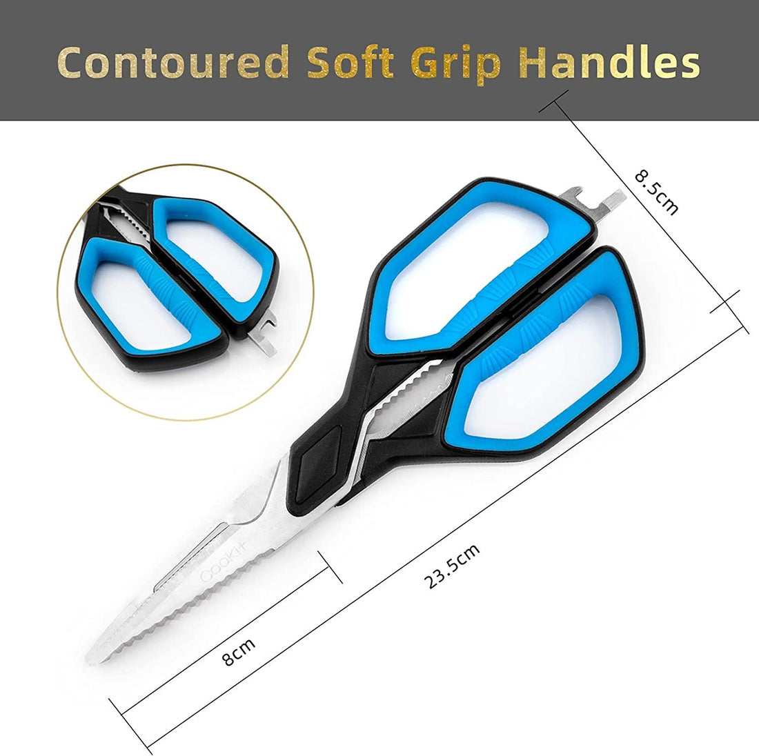 NEW Kitchen Scissors Heavy Duty Stainless Steel Chef Shears Utility Come Apart Food Shears For Chicken Poultry Fish Meat Vegetables