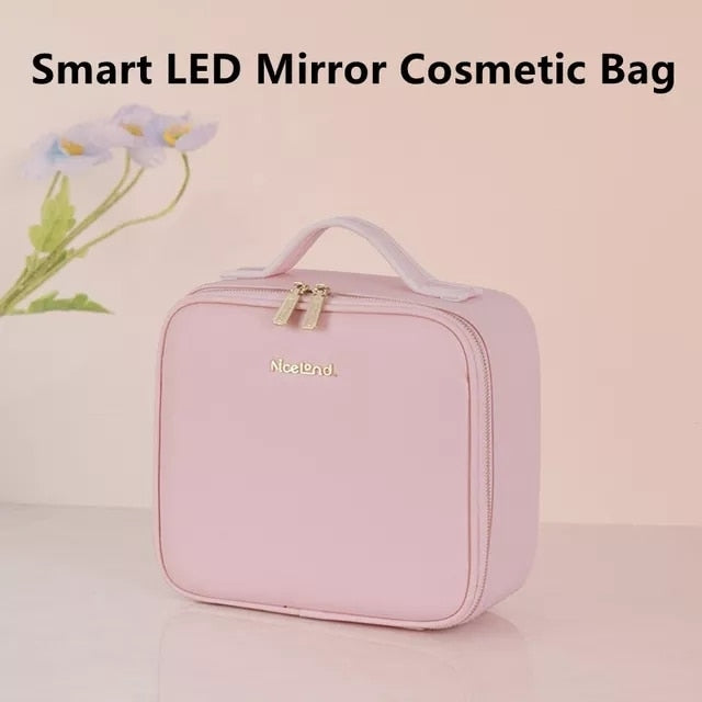 Étui de miroir cosmétique intelligent à LED