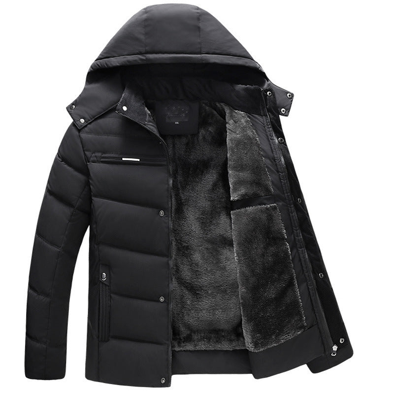 NEW Fashion simple plus velvet thick down jacket