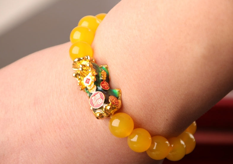 NEW 3D Gold Plated PiXiu Bracelet