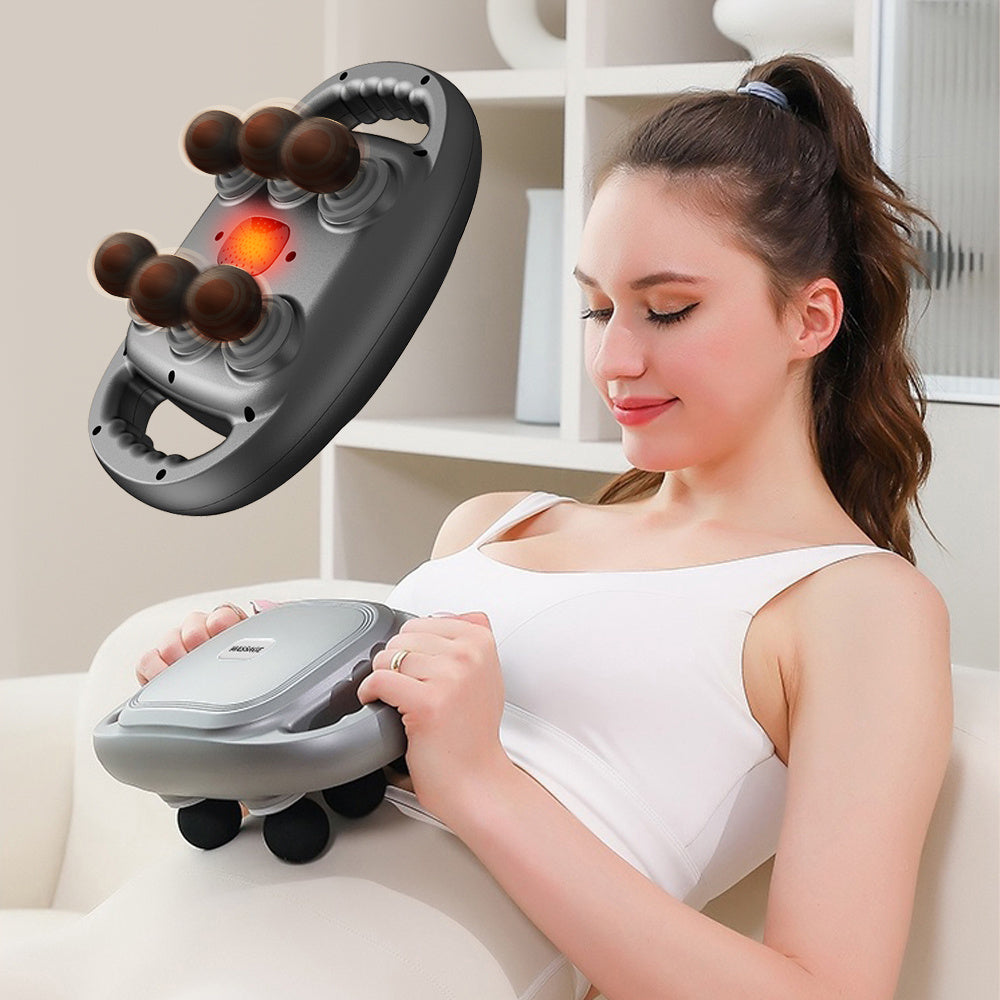 Handheld Deep Tissue Massagers  Percussion Massage Gun  6-Head Back Massager For Muscle Relaxation In Back Leg Neck Shoulder And Body