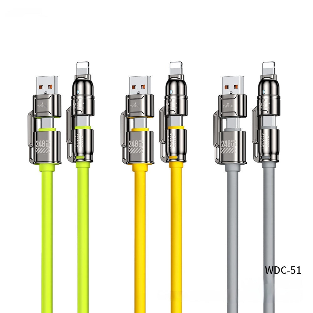 High-power Four-in-one Super Fast Charge Data Cable