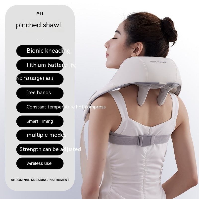 NEW Oblique Muscle Shoulder And Neck Massager Clip Kneading Electric