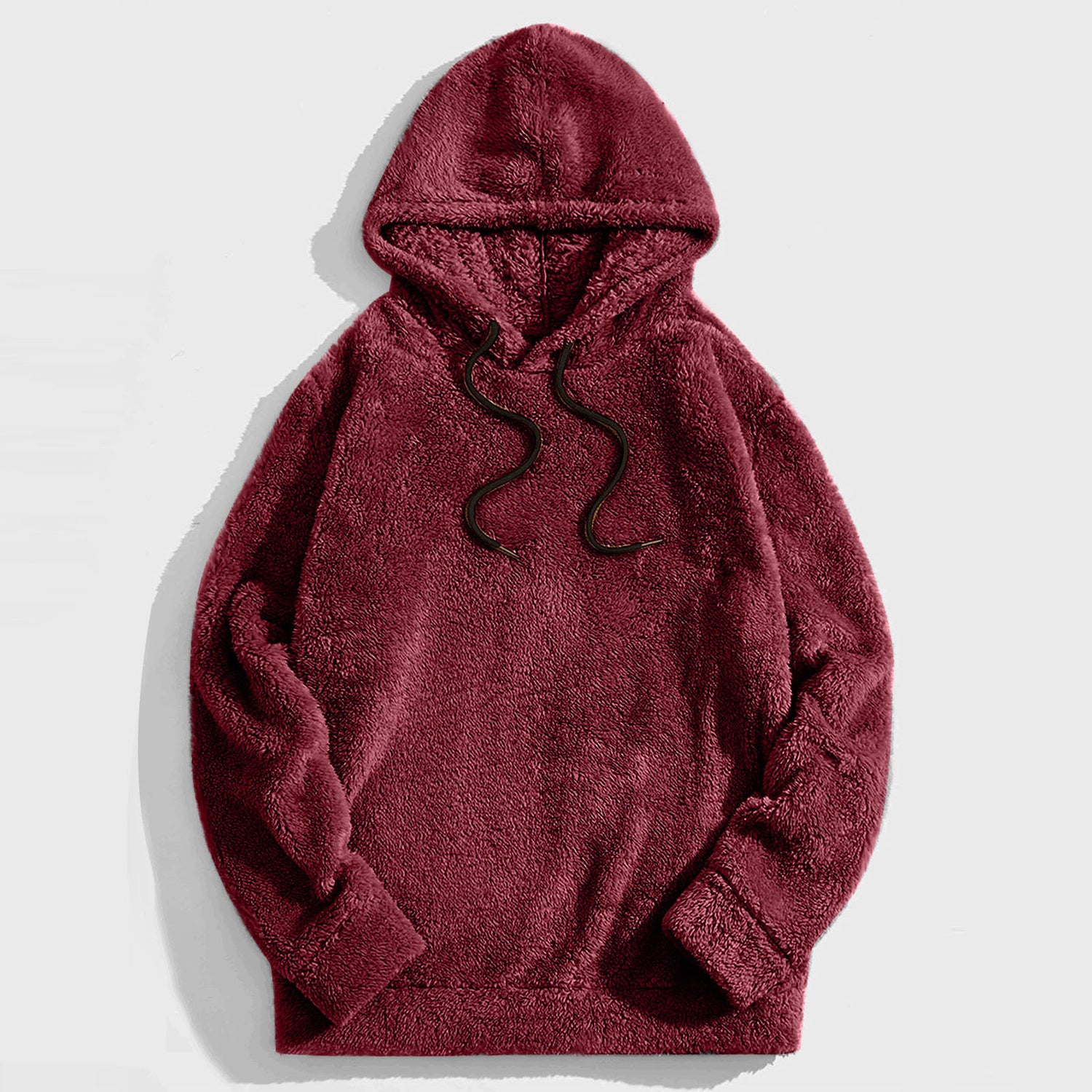 Autumn And Winter Thickening Double-sided Velvet Casual Loose Long-sleeved Hooded Sweater