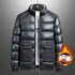 Large Mouth Bag Leather Cotton Coat for Men - Jona store