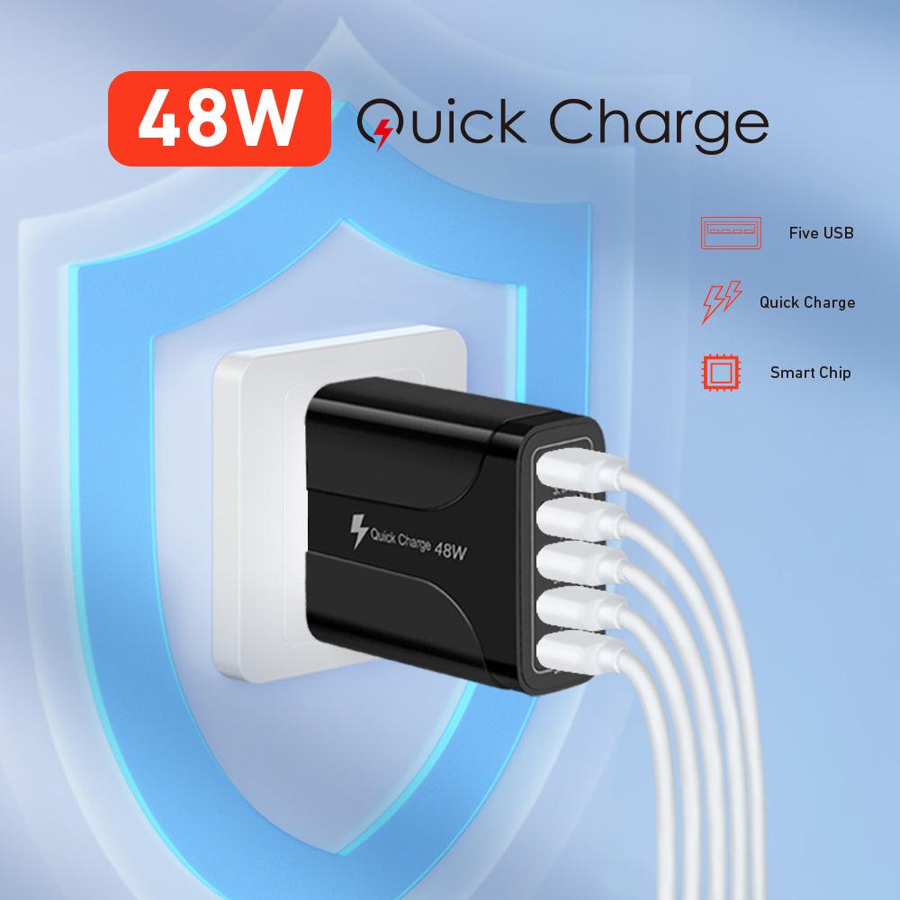 Wall Charger Charge 5 Devices at Once!