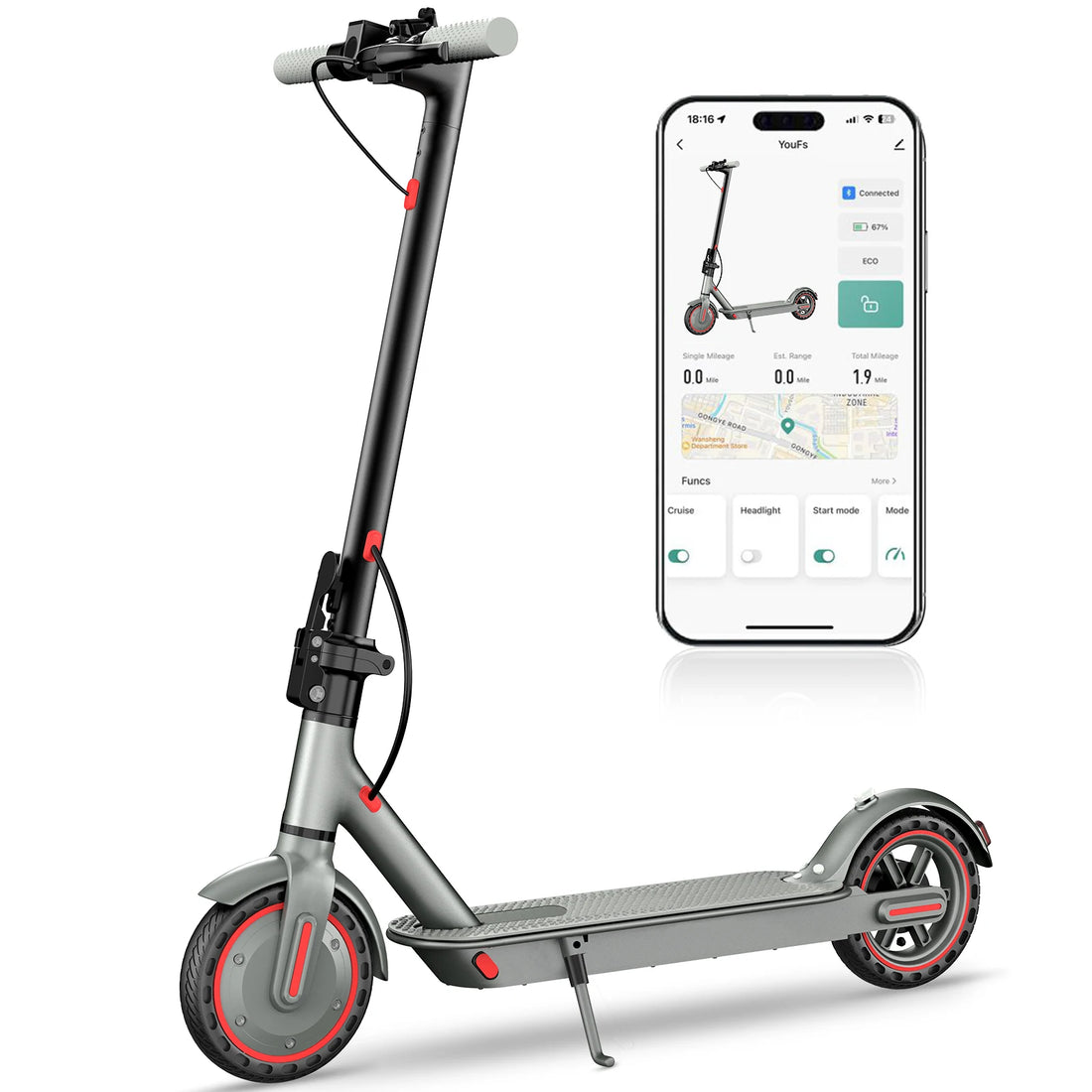 2 Wheels 8.5inch Escooter Adult Foldable Electric Scooters