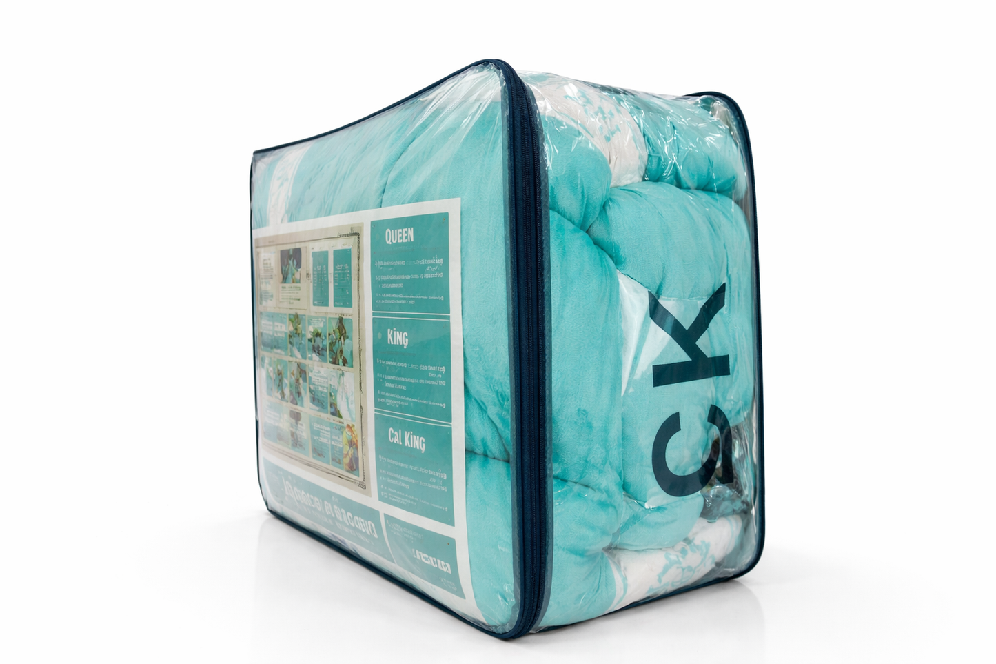 7-Piece Luxury Comforter Set with Curtains & Pillow Shams – Queen, King, Cal King – Pink Embroidered Bedding Set