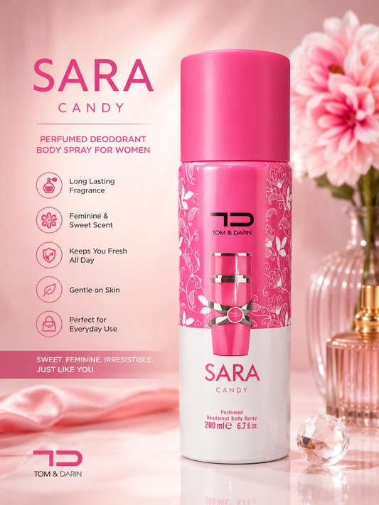 TD Sara Candy Perfumed Deodorant Body Spray for Women – 200ml