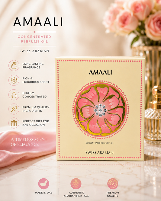 Swiss Arabian Amaali Concentrated Perfume Oil – Luxury Arabian Fragrance