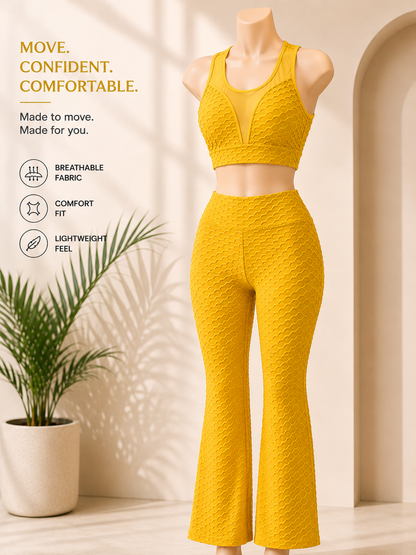 Women’s Pink Textured Activewear Set