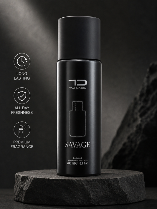 Savage Men’s Body Spray – Premium Fragrance Mist (200ml)