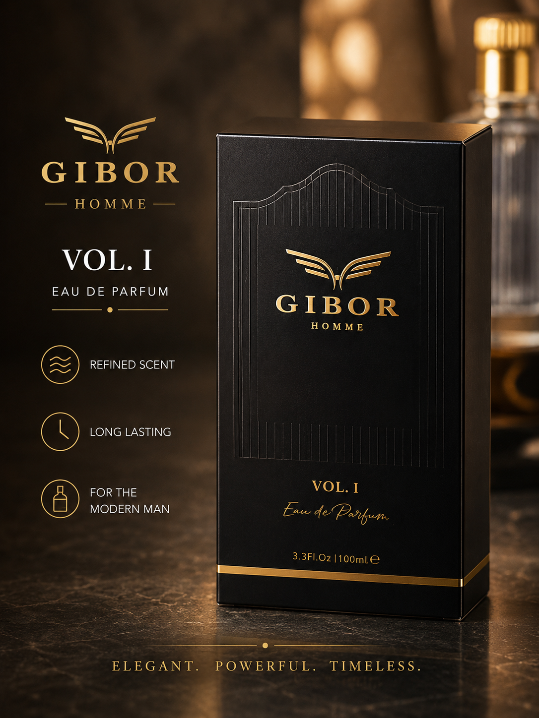 GIBOR Homme Vol. I Eau de Parfum 100ml | Men’s Luxury Fragrance