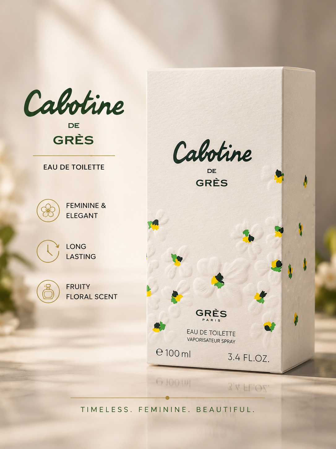 Cabotine de Grès Eau de Toilette 100ml | Classic Women’s Fragrance