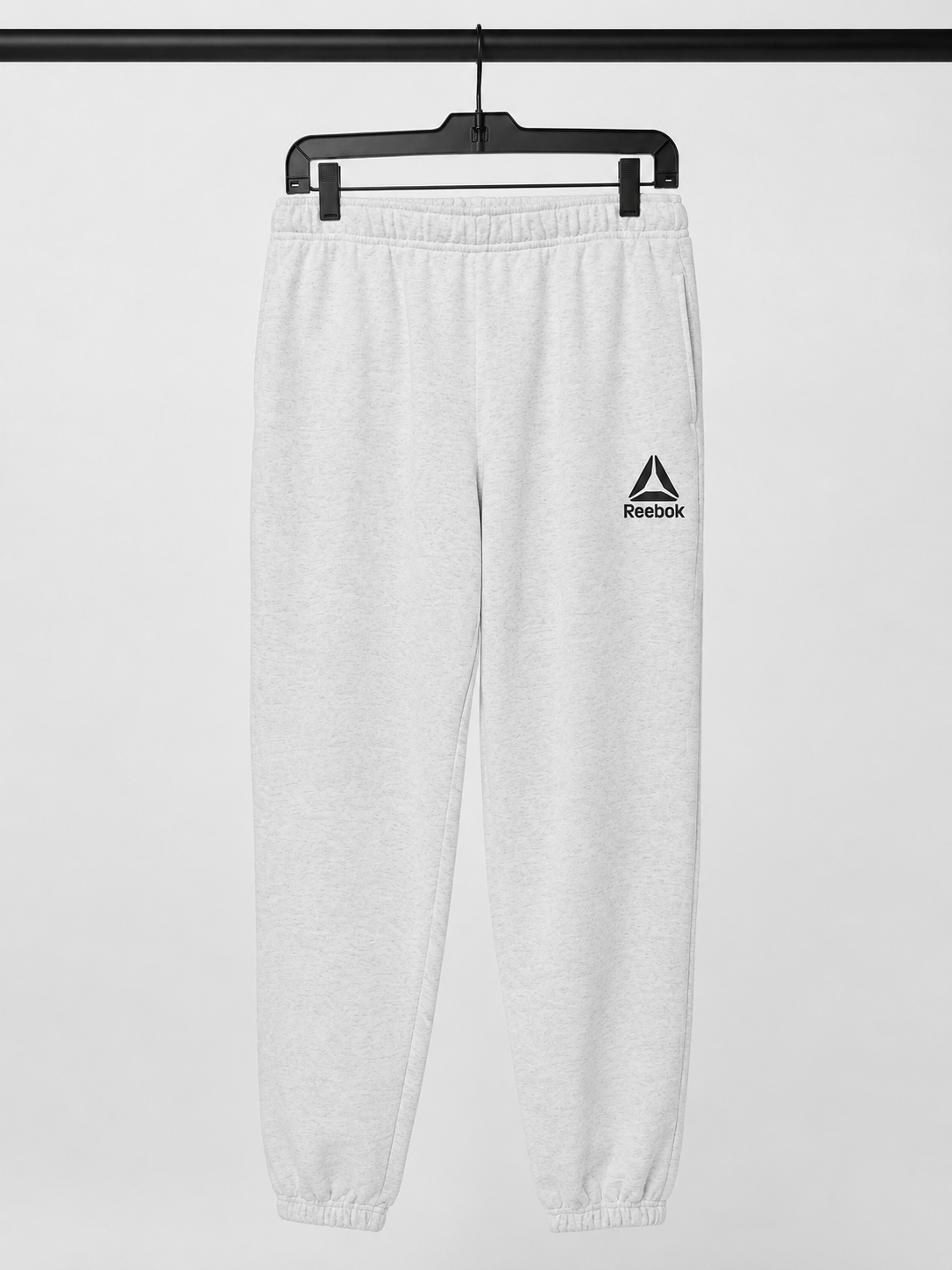 Reebok Men’s Fleece Jogger Sweatpants – Light Gray