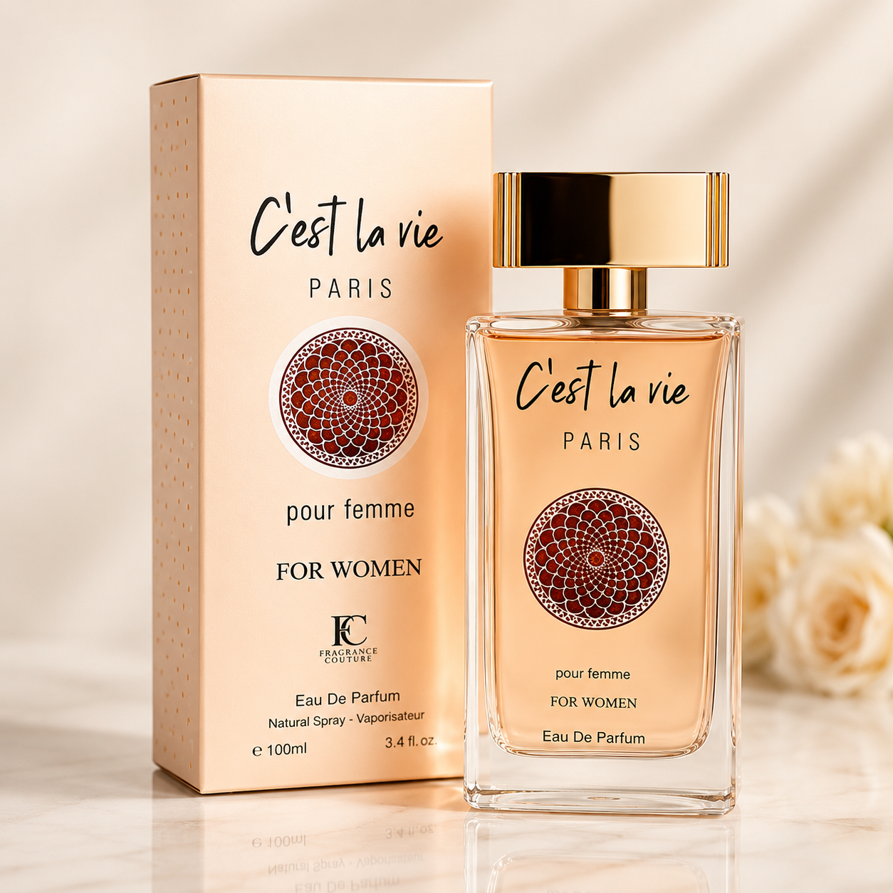 C’est La Vie 3.4 oz EDP for Women – Soft Rose Musk