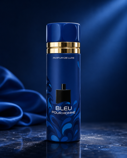 Parfum de Luxe BLEU Deodorant Spray for Men - Fresh