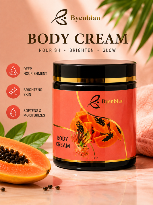 Byenblan Papaya Brightening Body Cream – Extra Strong (8 oz)
