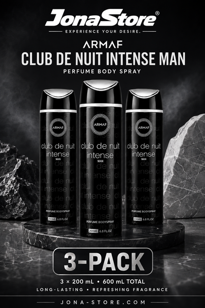 Armaf Club de Nuit Intense Man Perfume Body Spray 200ml 3-Pack 6.8 oz Each