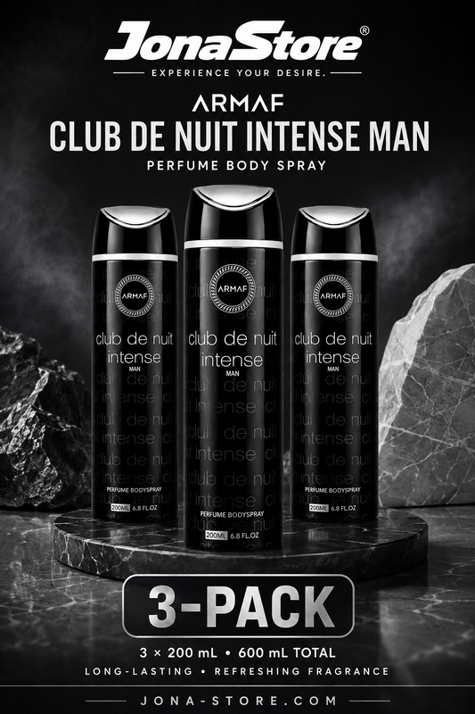 Armaf Club de Nuit Intense Man Perfume Body Spray 200ml 3-Pack 6.8 oz Each