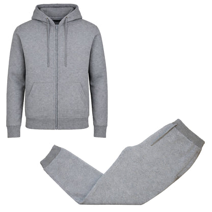 Women's Fleece Lined 2 Piece Full-Zip Hoodie and Jogger Set