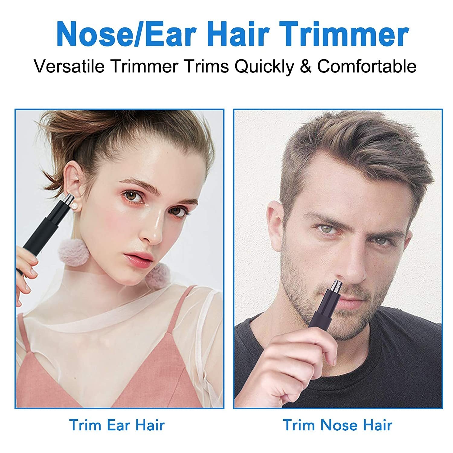 NEW Ear And Nose Hair Tmmer For Men And Women-2020, Professional &amp; Painless Nose Hair Clipper Remover With Stainless Steel Blad &amp; IPX7 Waterproof