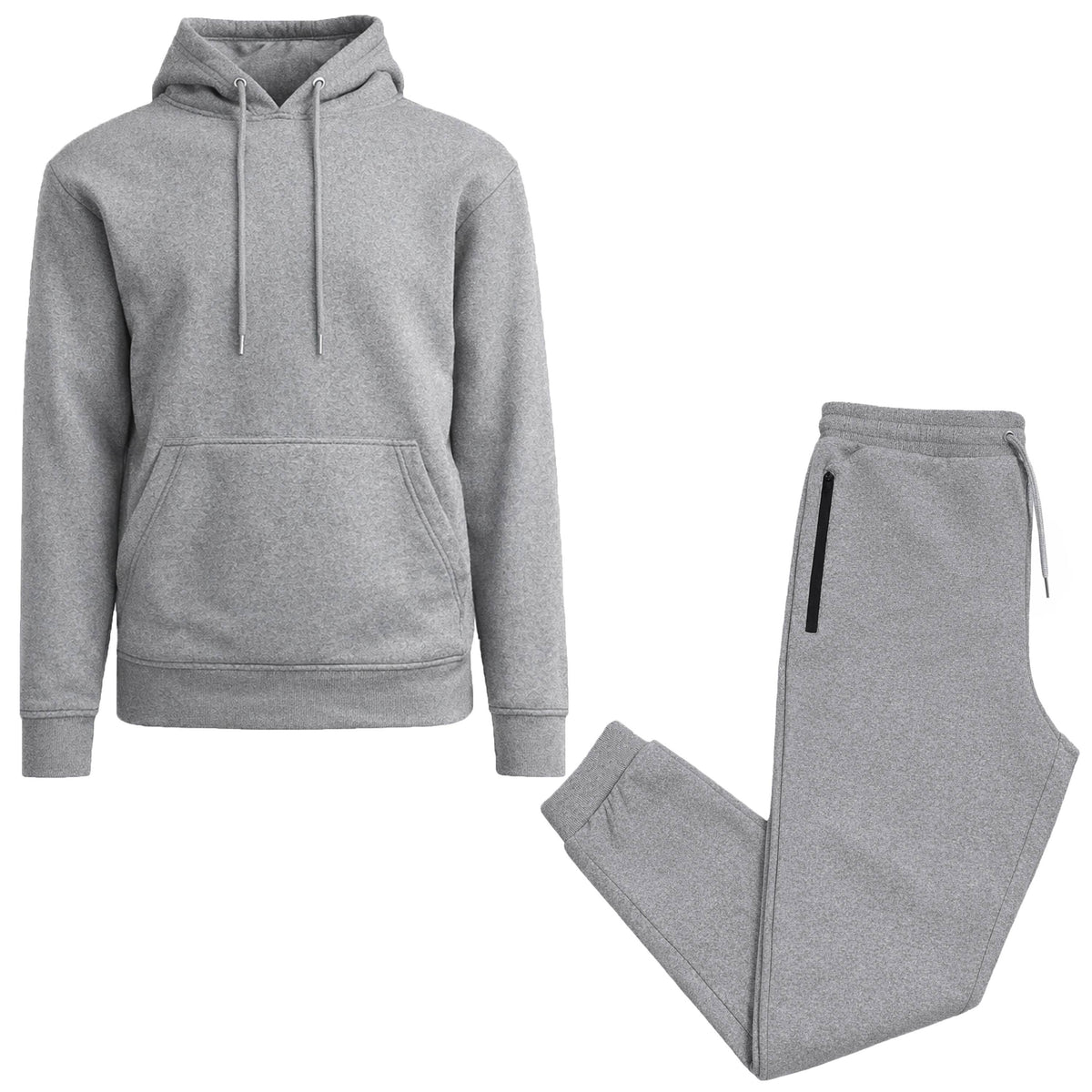 2-Piece Men’s Fleece-Lined Pullover Hoodie & Jogger Set