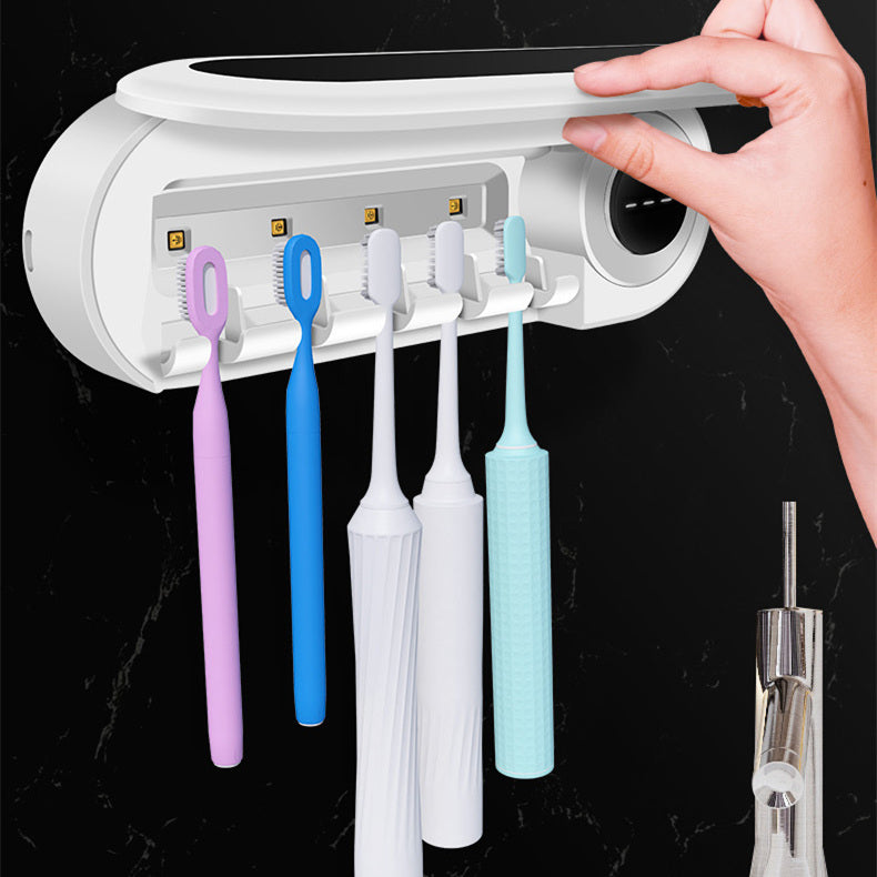 NEW Wall Mounted Toothbrush Holder Smart Toothbrush UV Sterilizer Holder Toothpaste Dispenser Squeezer For Bathroom Accessories