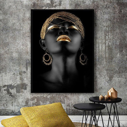 African Woman Decorative Painting - JonaStore