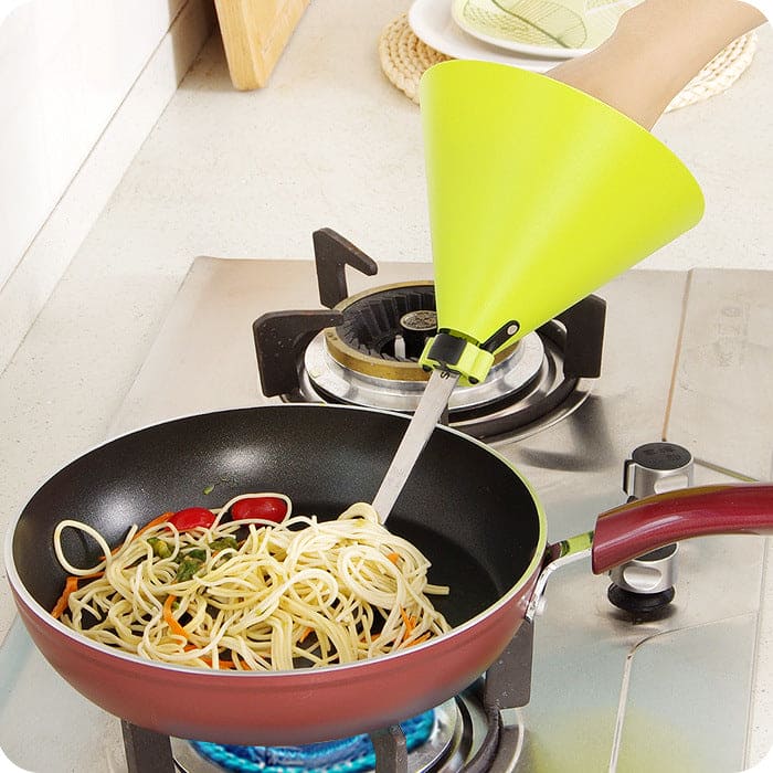 Anti - oil Splash Cooking Artifact Baffle Spatula - JonaStore