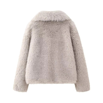 Artificial Fur Mink - like Coat Winter Coat European And American Socialite Style Top - JonaStore