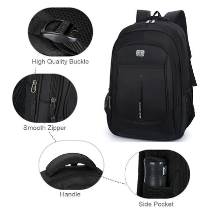 NEW Men Women Laptop Backpack 40L Large Waterproof Rucksack Travel School Bag