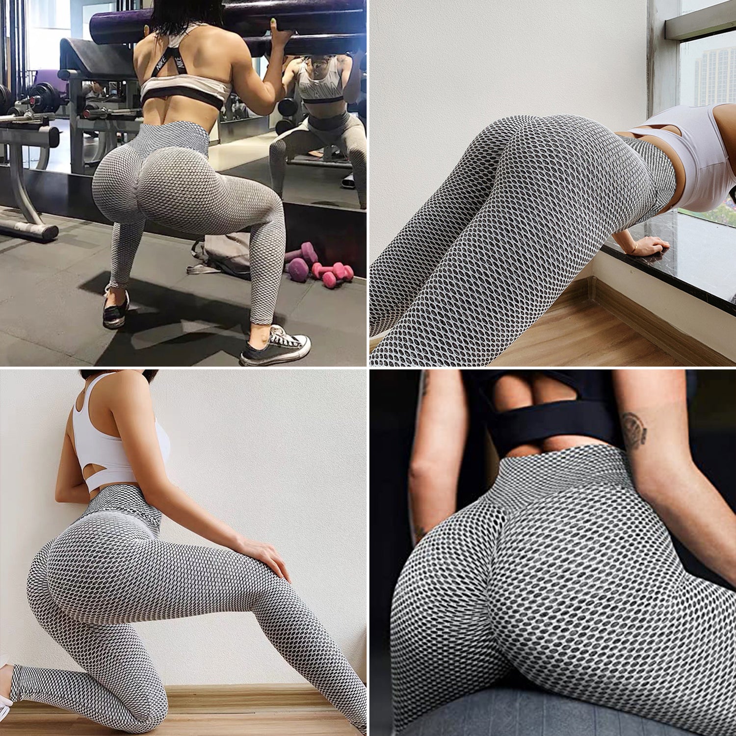 NEW Leggings Women Butt Lifting Workout Tights Plus Size Sports High Waist Yoga Pants