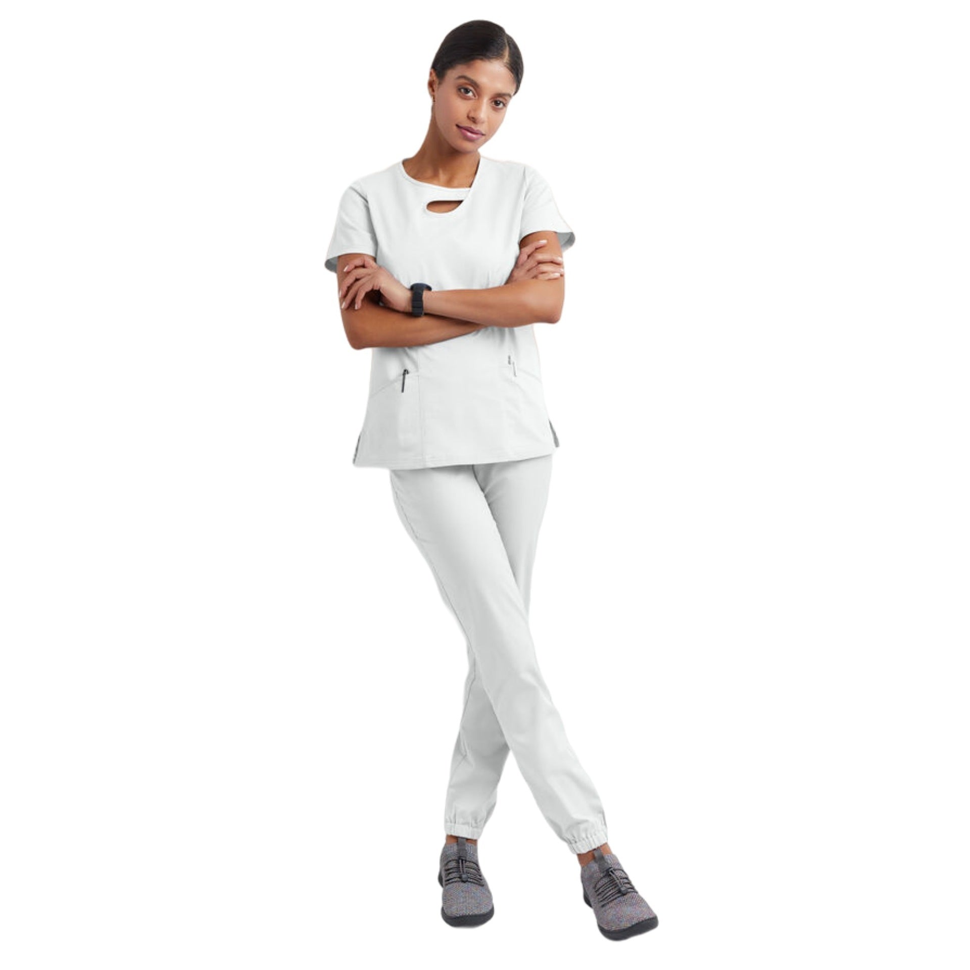 NEW Short Sleeve Hollow Work Clothes Hospital Operating Room Hand-washing Clothes Suit