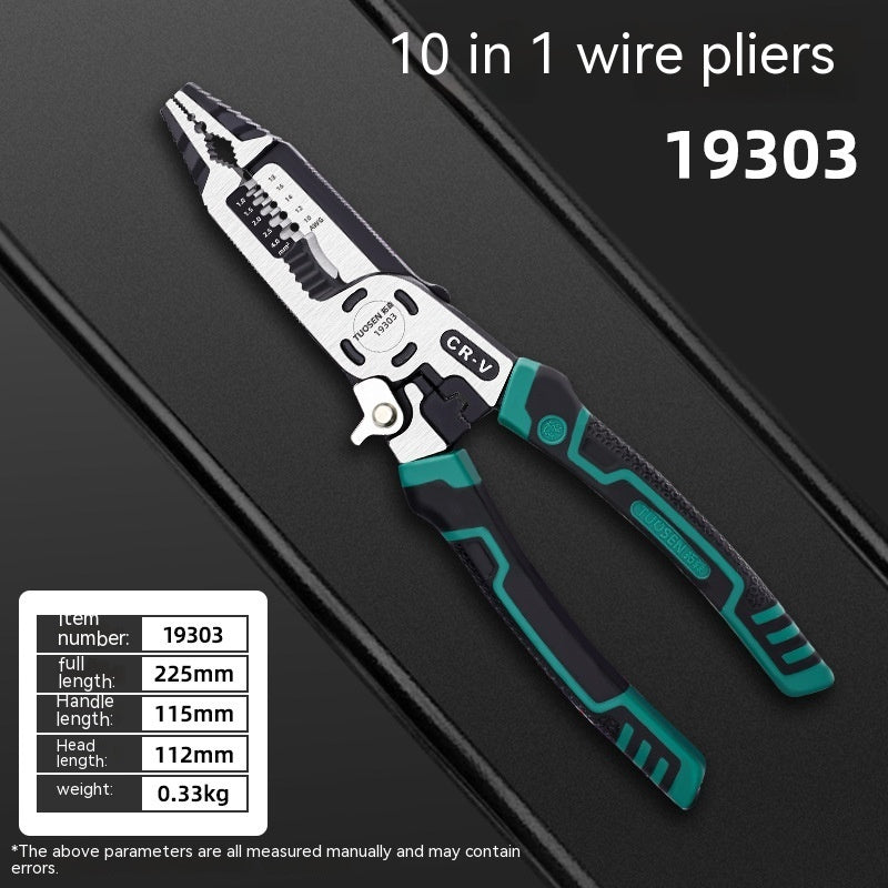 Ten-in-one Electrician Wire Cutter Multi-function