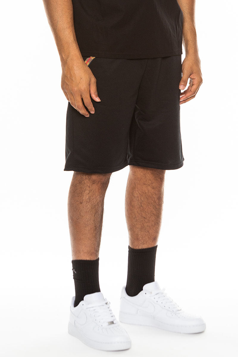 Men’s Checkered Waist Detail Casual Shorts – Cotton Blend Summer Shorts with Plaid Trim (S–XXL)